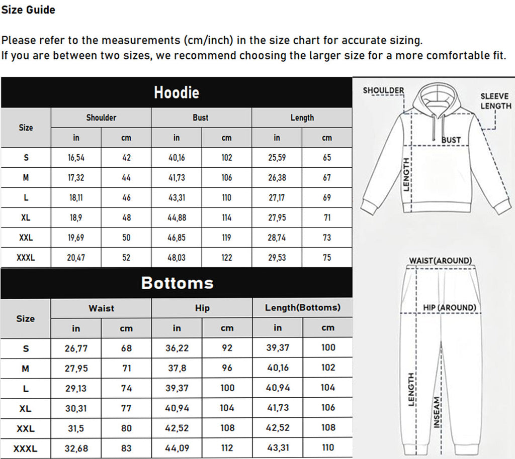 Men's Milano Printed Hoodie and Drawstring Sweatpants Set